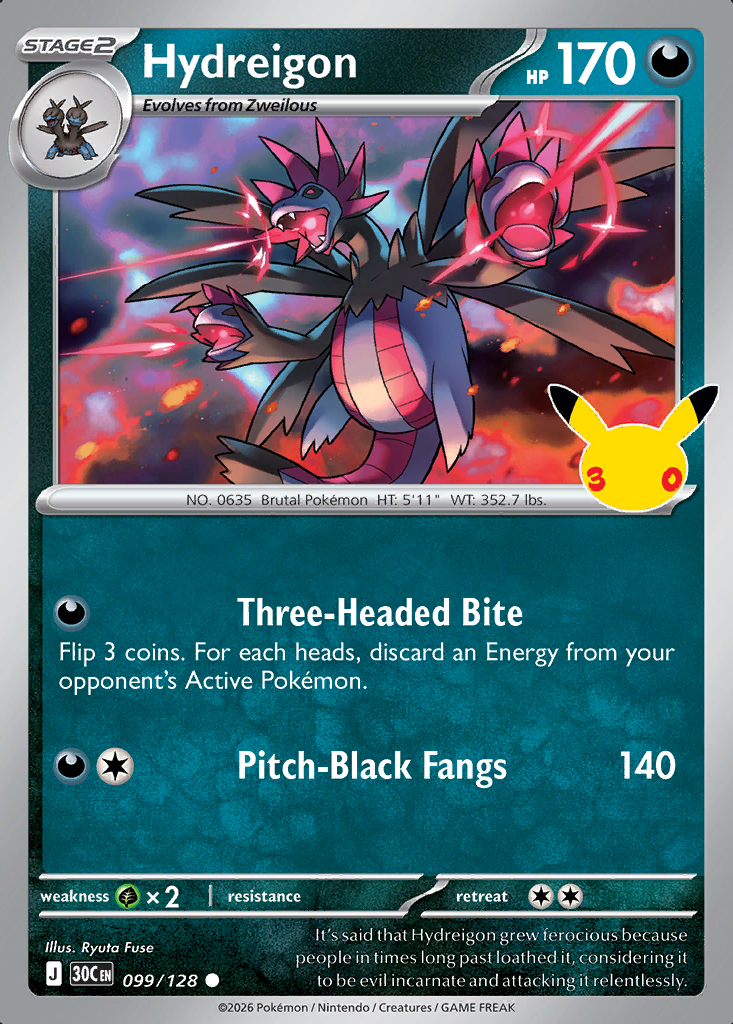 Hydreigon Pokémon card