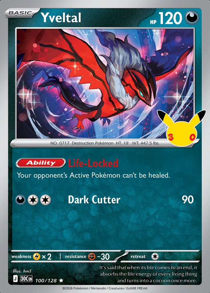 Yveltal Pokémon card