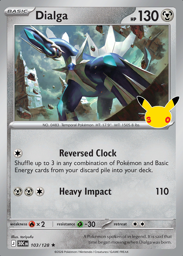 Dialga Pokémon card