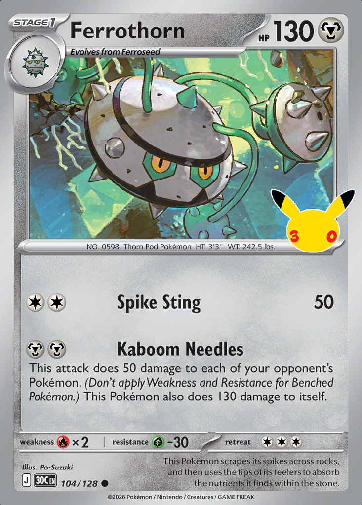 Ferrothorn Pokémon card