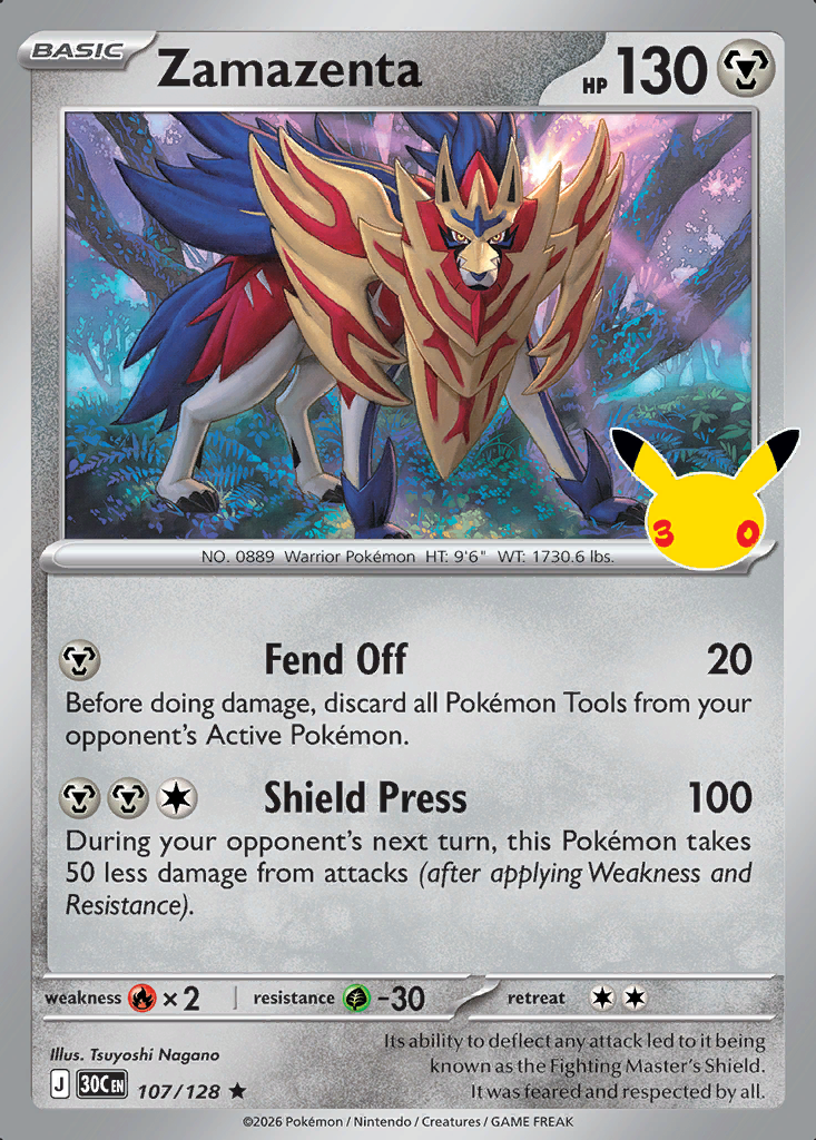 Zamazenta Pokémon card