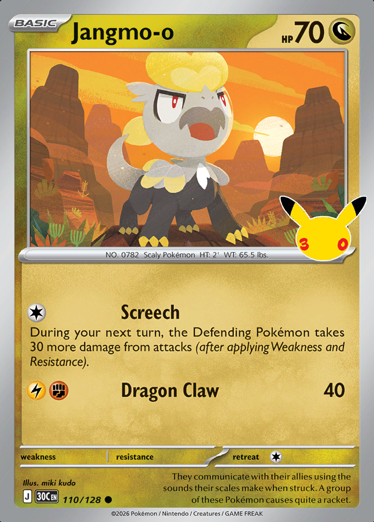Jangmo-o Pokémon card