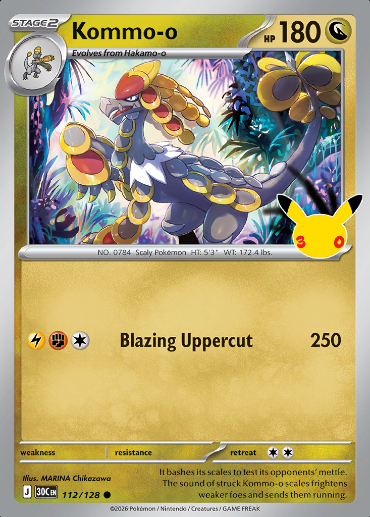 Kommo-o Pokémon card