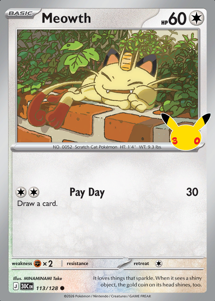 Meowth Pokémon card