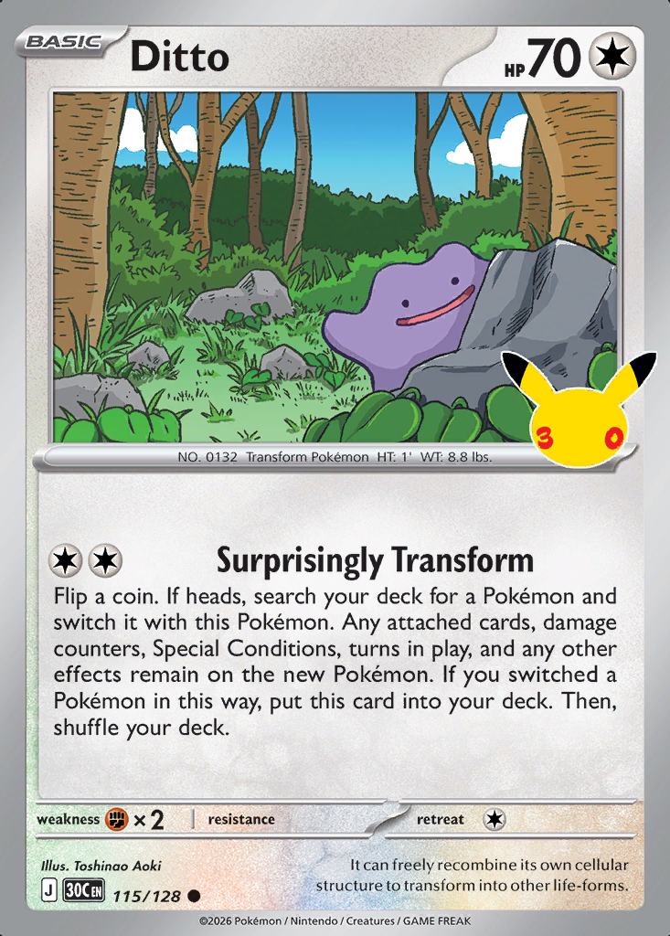 Ditto Pokémon card