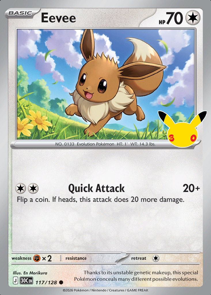 Eevee Pokémon card