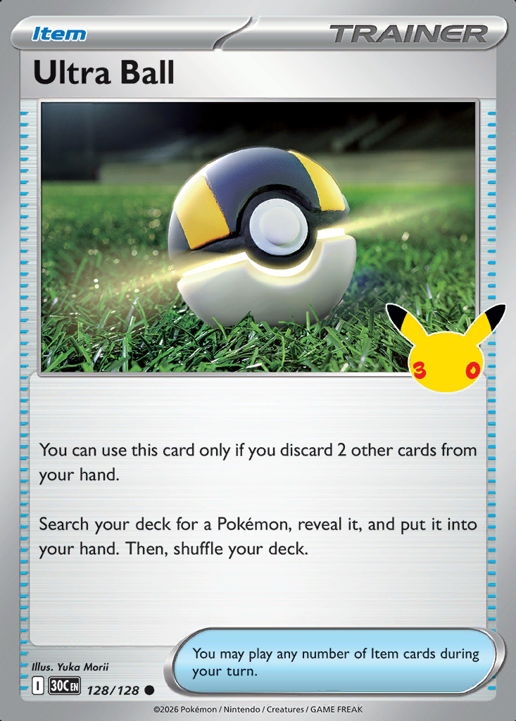 Ultra Ball Pokémon card