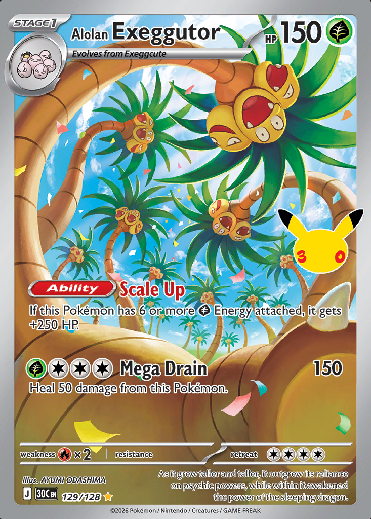 Alolan Exeggutor Pokémon card