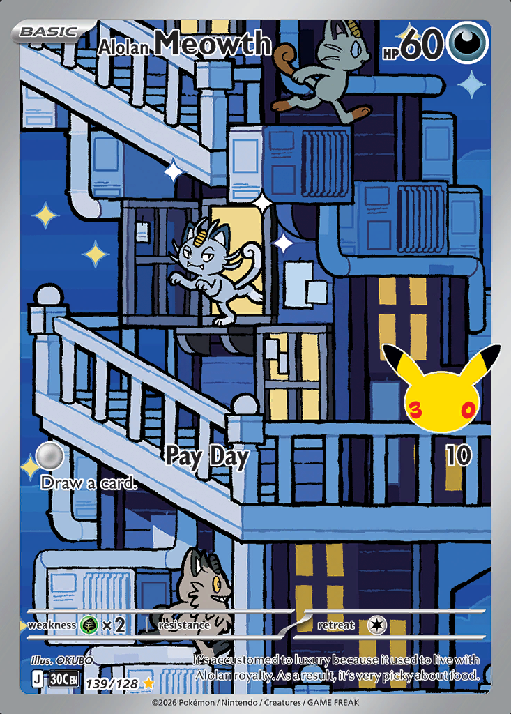 Alolan Meowth Pokémon card