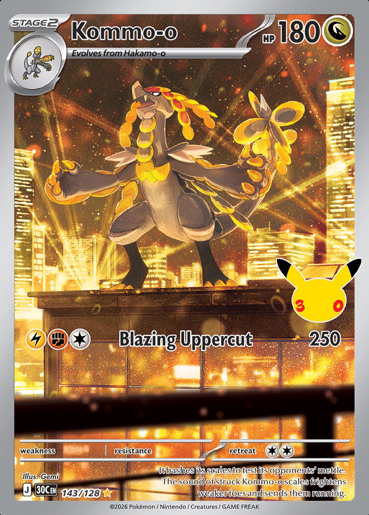 Kommo-o Pokémon card