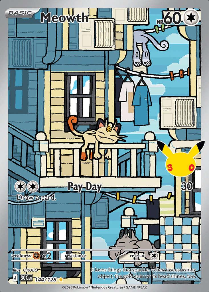 Meowth Pokémon card