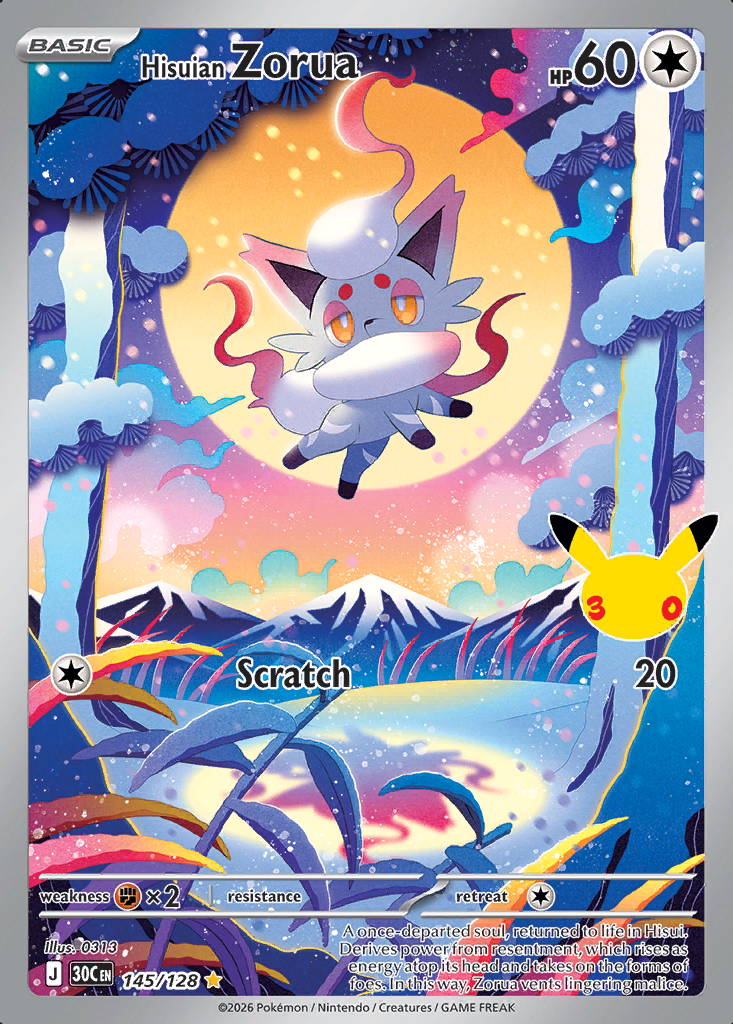 Hisuian Zorua Pokémon card