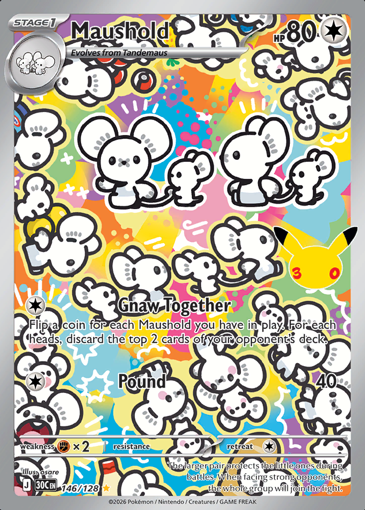 Maushold Pokémon card