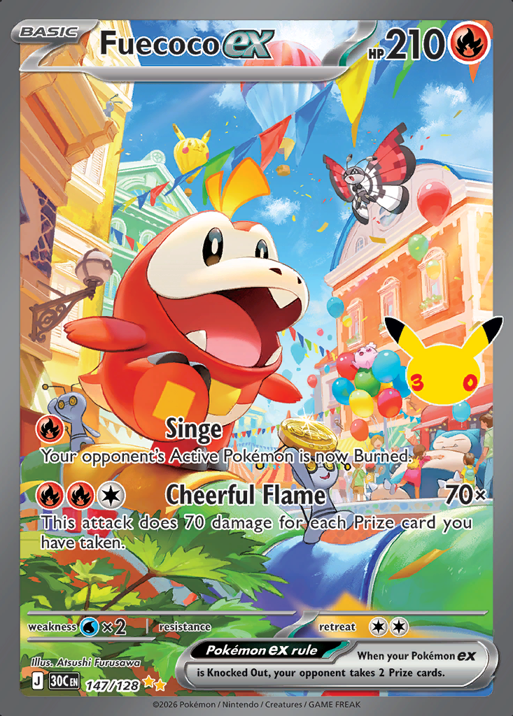 Fuecoco ex Pokémon card