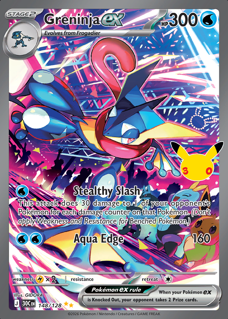 Greninja ex Pokémon card