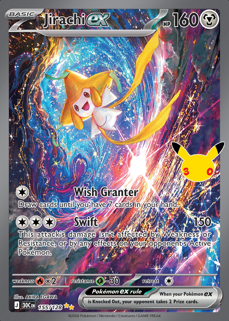 Jirachi ex Pokémon card