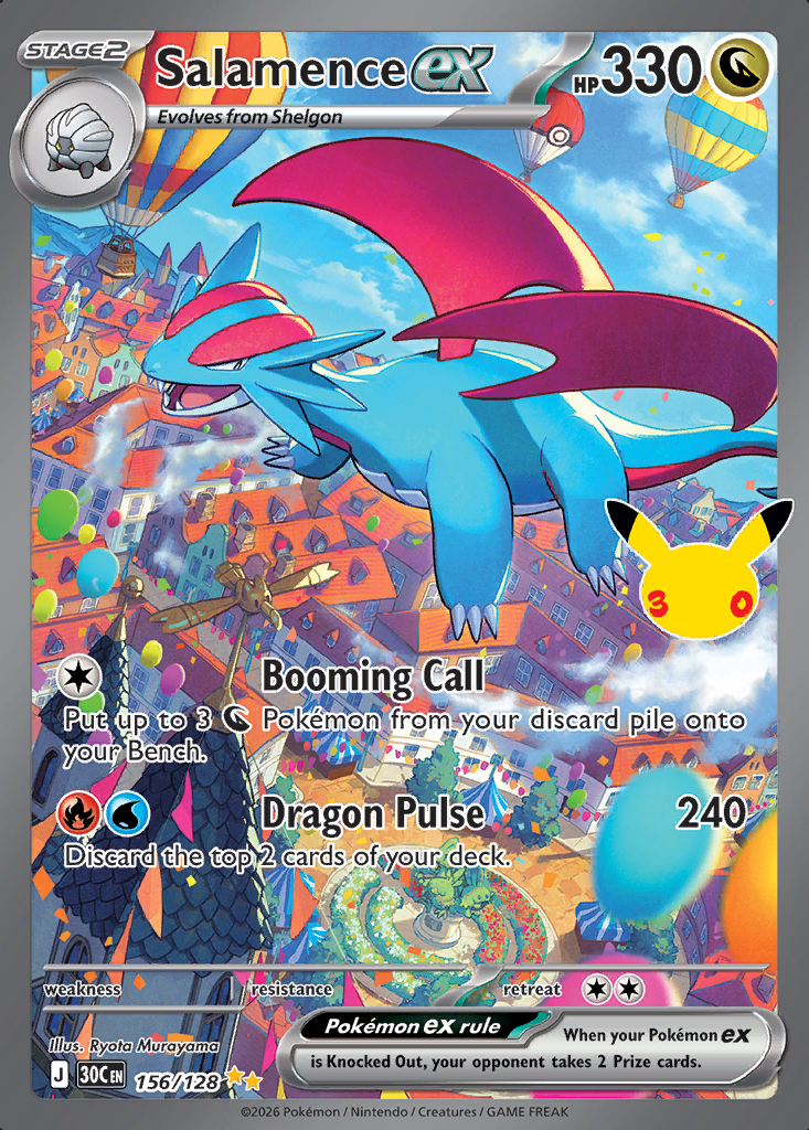 Salamence ex Pokémon card
