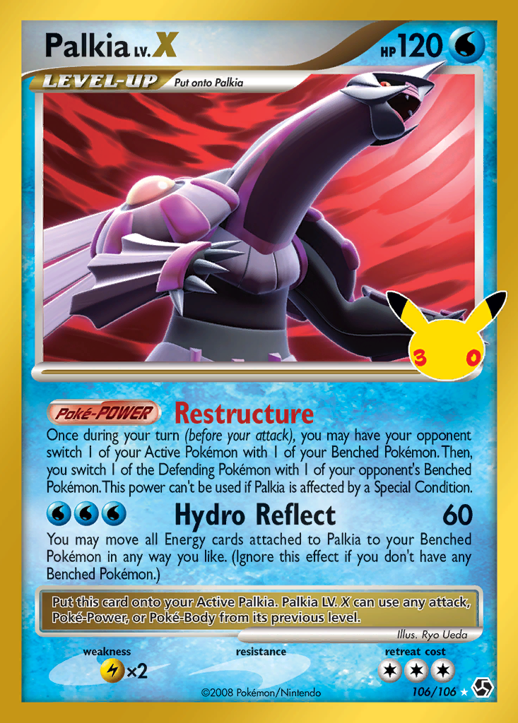 Palkia Pokémon card