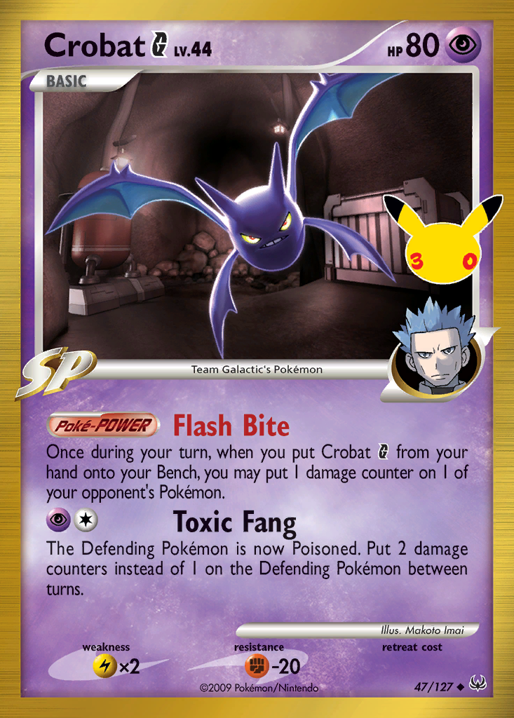 Crobat G Pokémon card