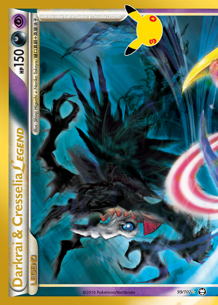 Darkrai & Cresselia LEGEND Pokémon card