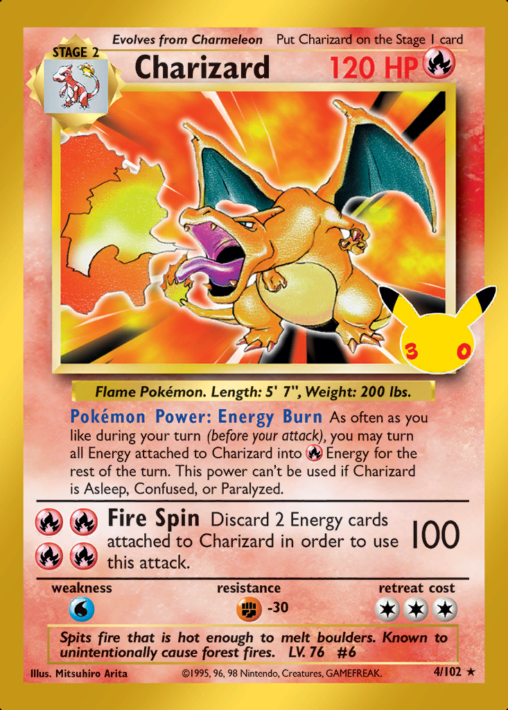 Charizard Pokémon card