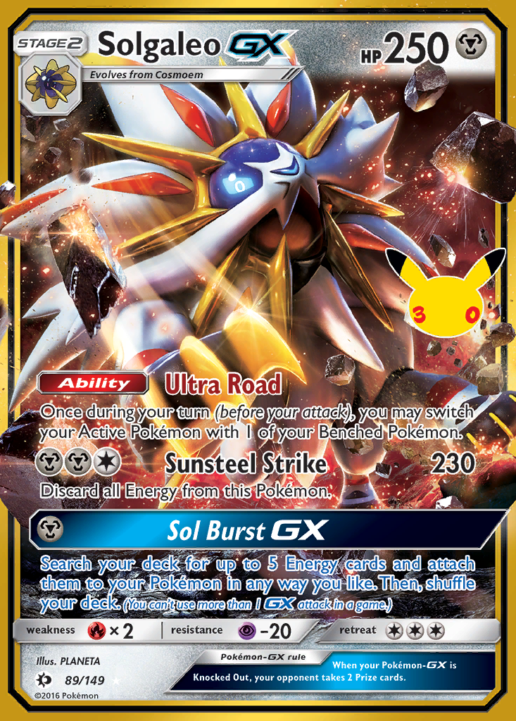 Solgaleo-GX Pokémon card