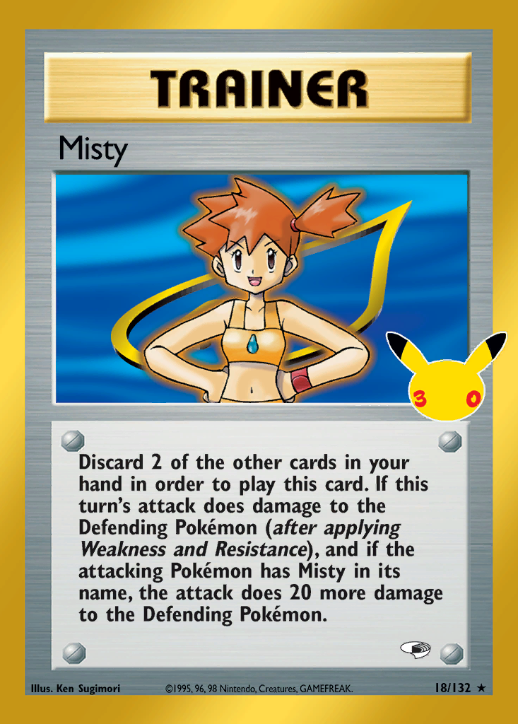Misty Pokémon card