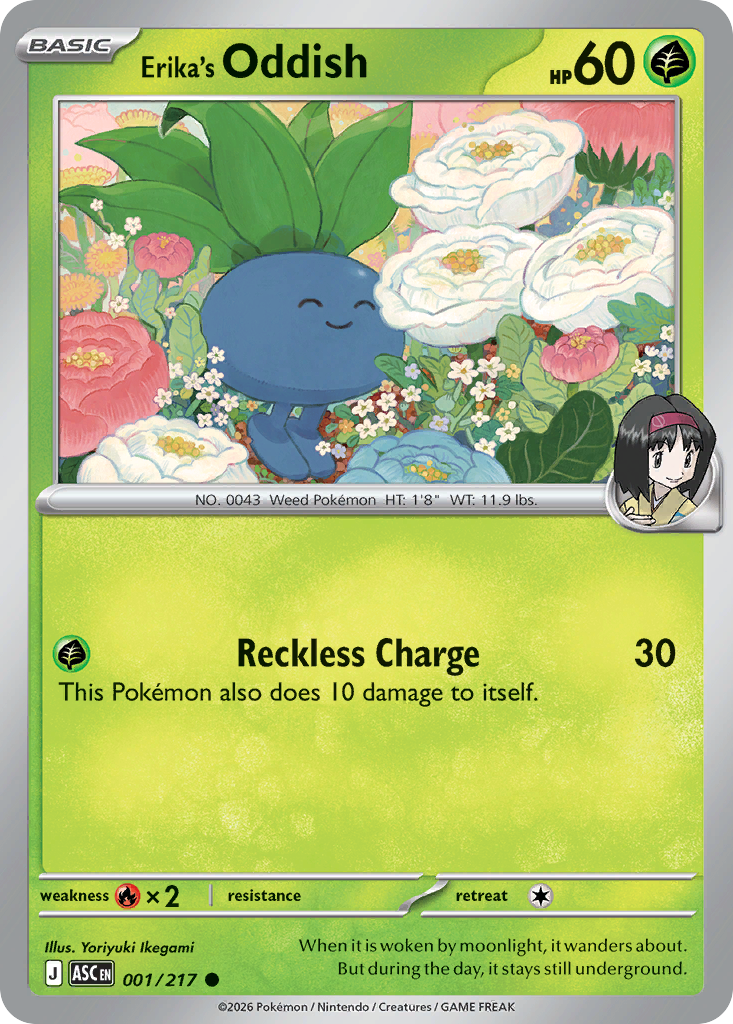 Erika's Oddish Pokémon card