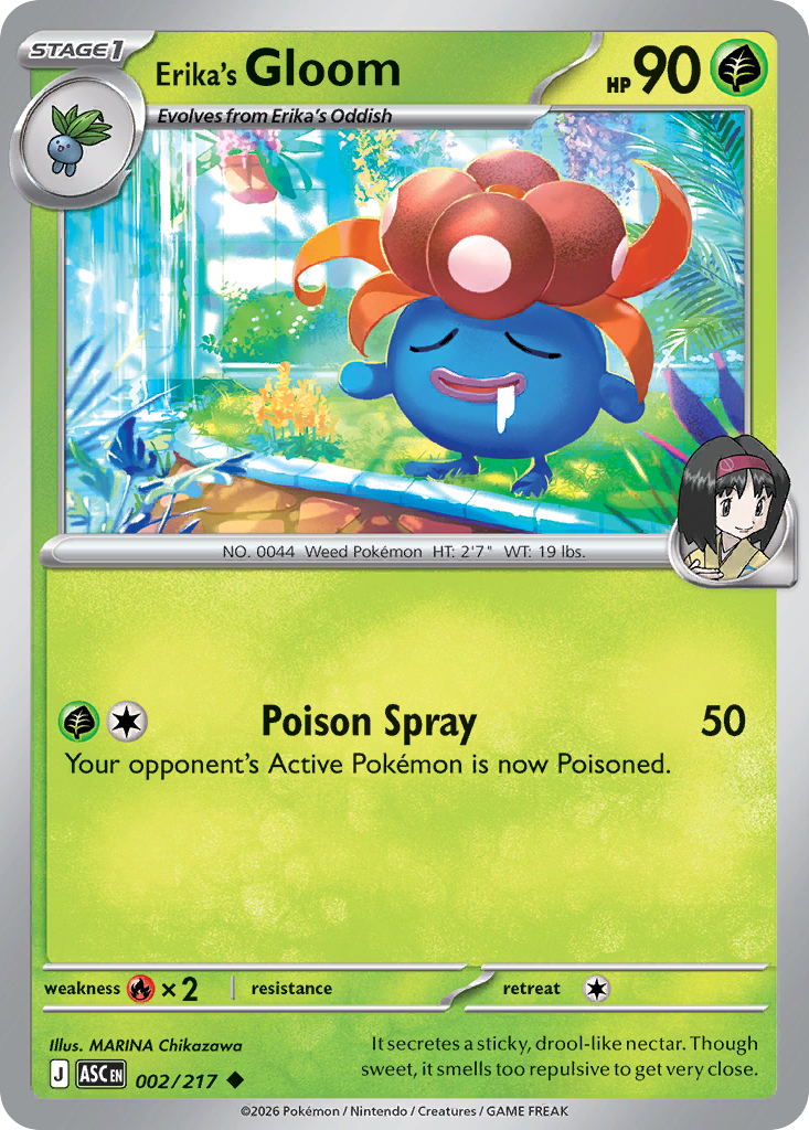 Erika's Gloom Pokémon card