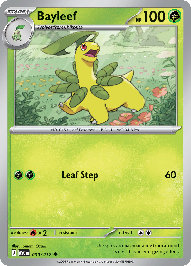 Bayleef Pokémon card