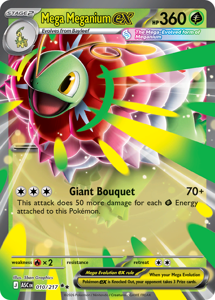 Mega Meganium ex Pokémon card