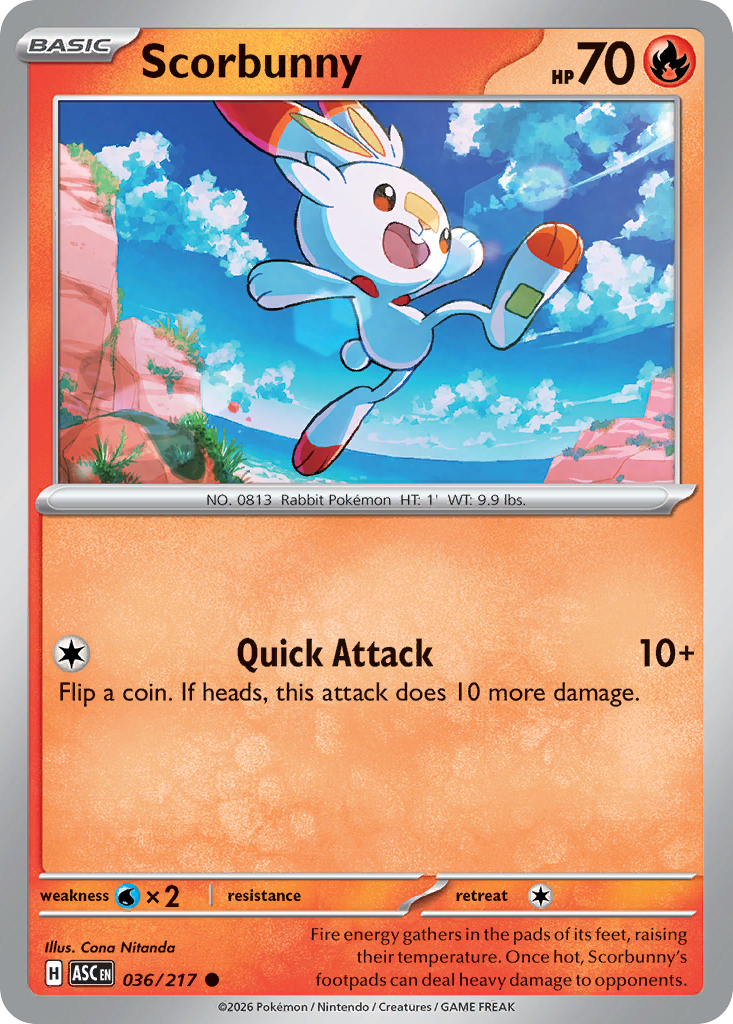 Scorbunny Pokémon card