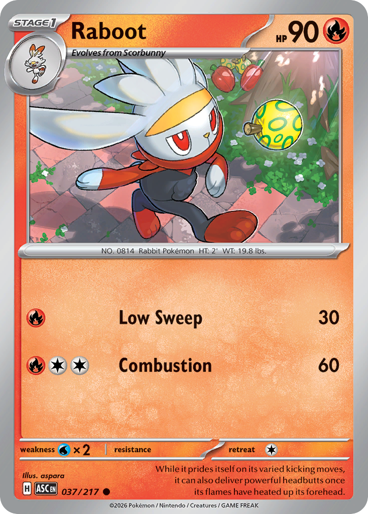 Raboot Pokémon card