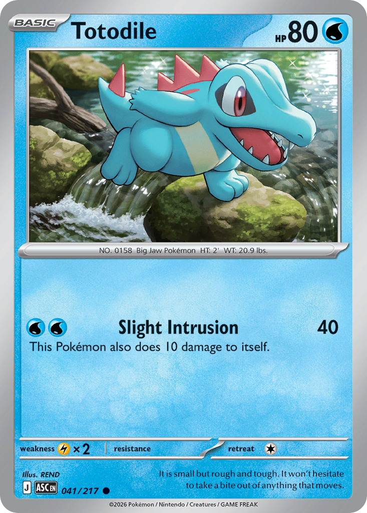 Totodile Pokémon card