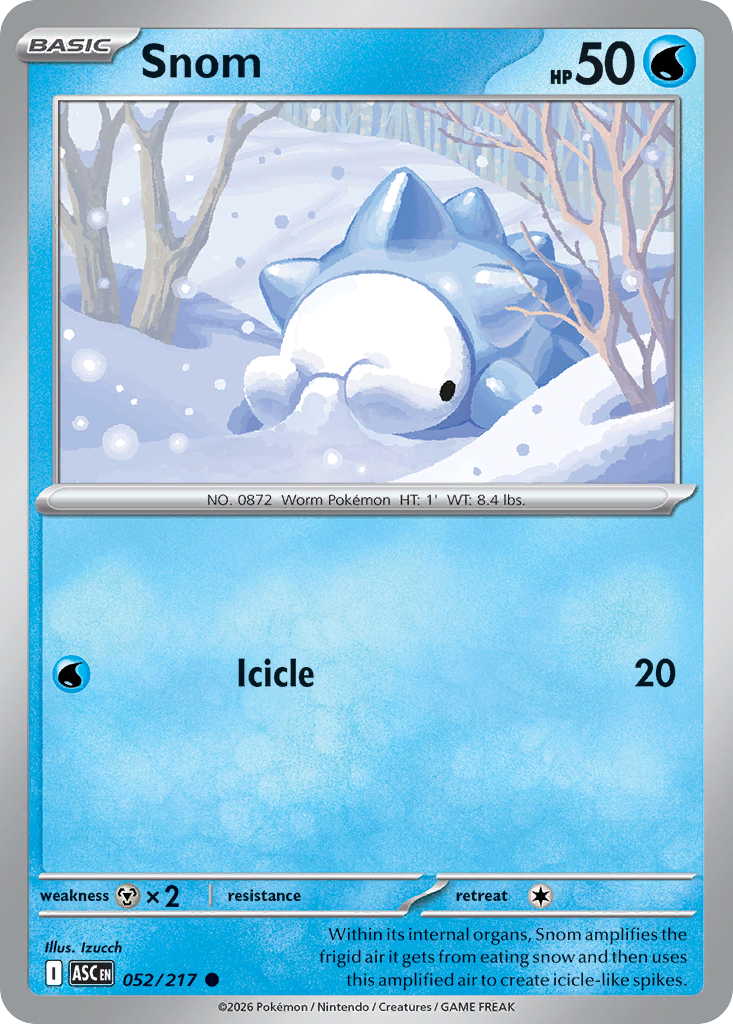 Snom Pokémon card