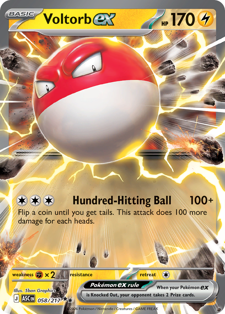 Voltorb ex Pokémon card