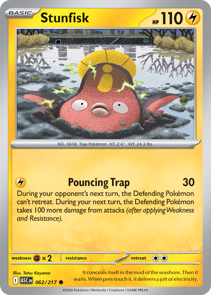 Stunfisk Pokémon card