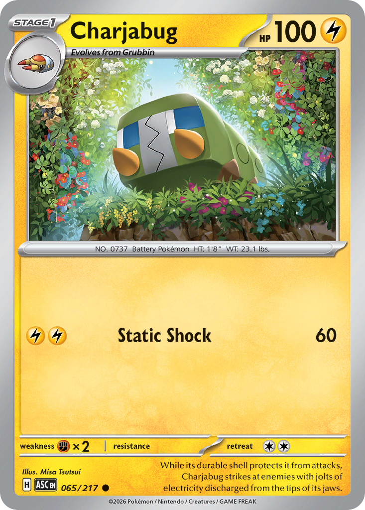 Charjabug Pokémon card