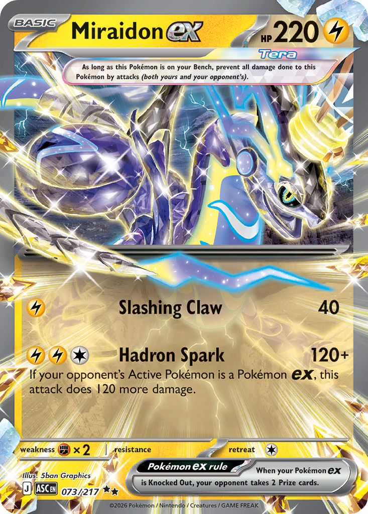 Miraidon ex Pokémon card