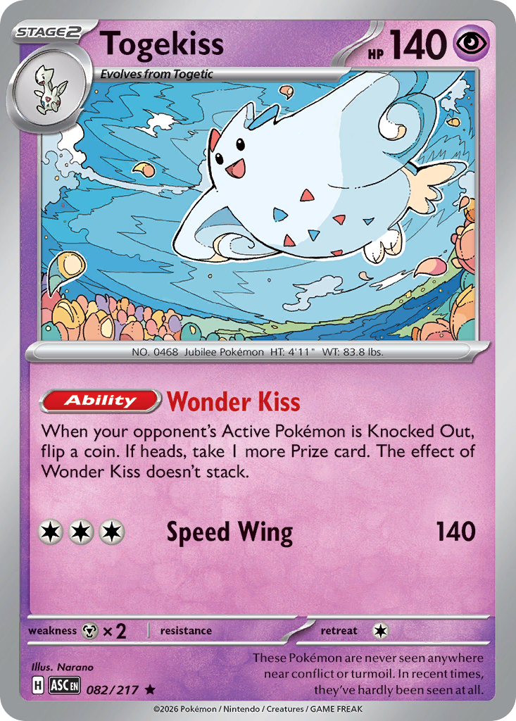 Togekiss Pokémon card