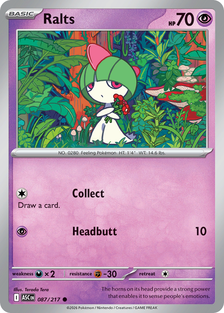 Ralts Pokémon card