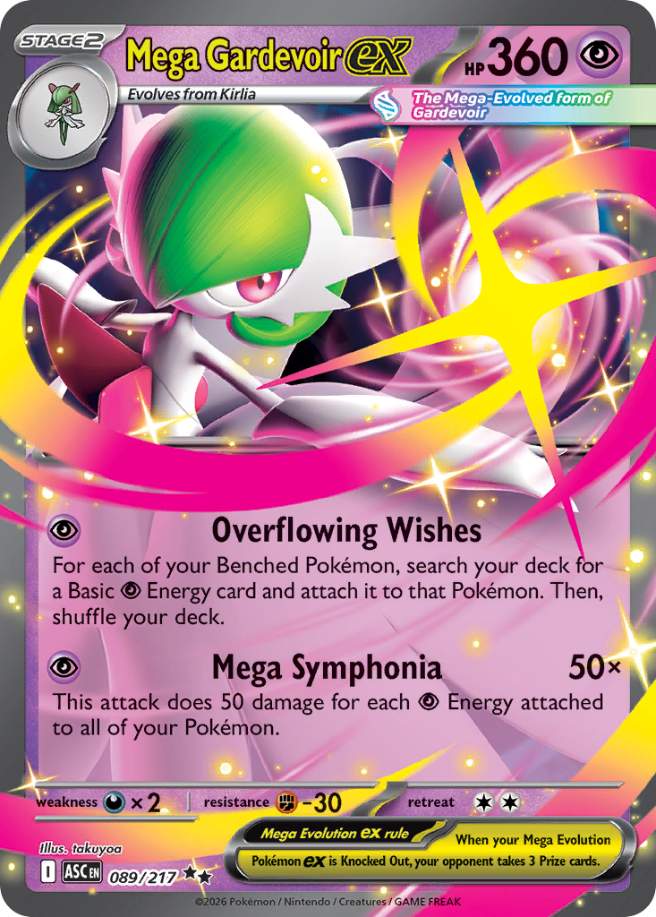 Mega Gardevoir ex Pokémon card