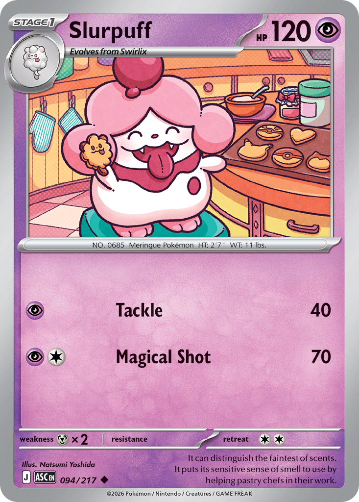Slurpuff Pokémon card
