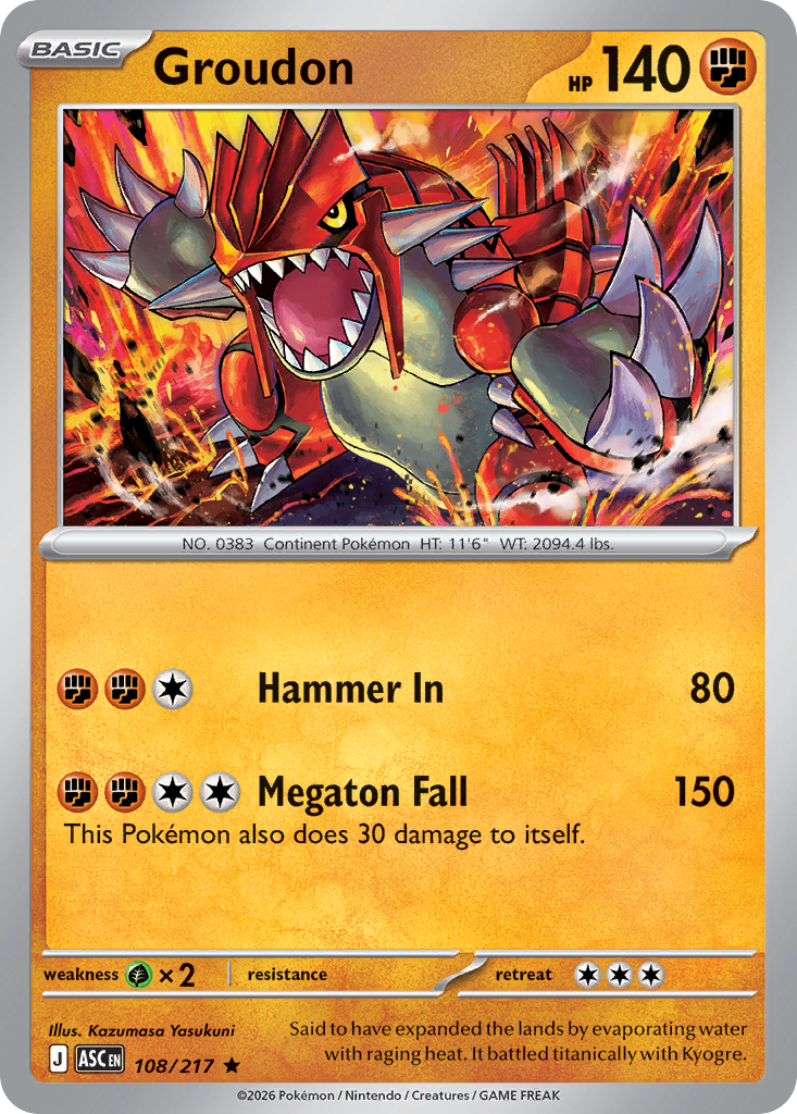 Groudon Pokémon card