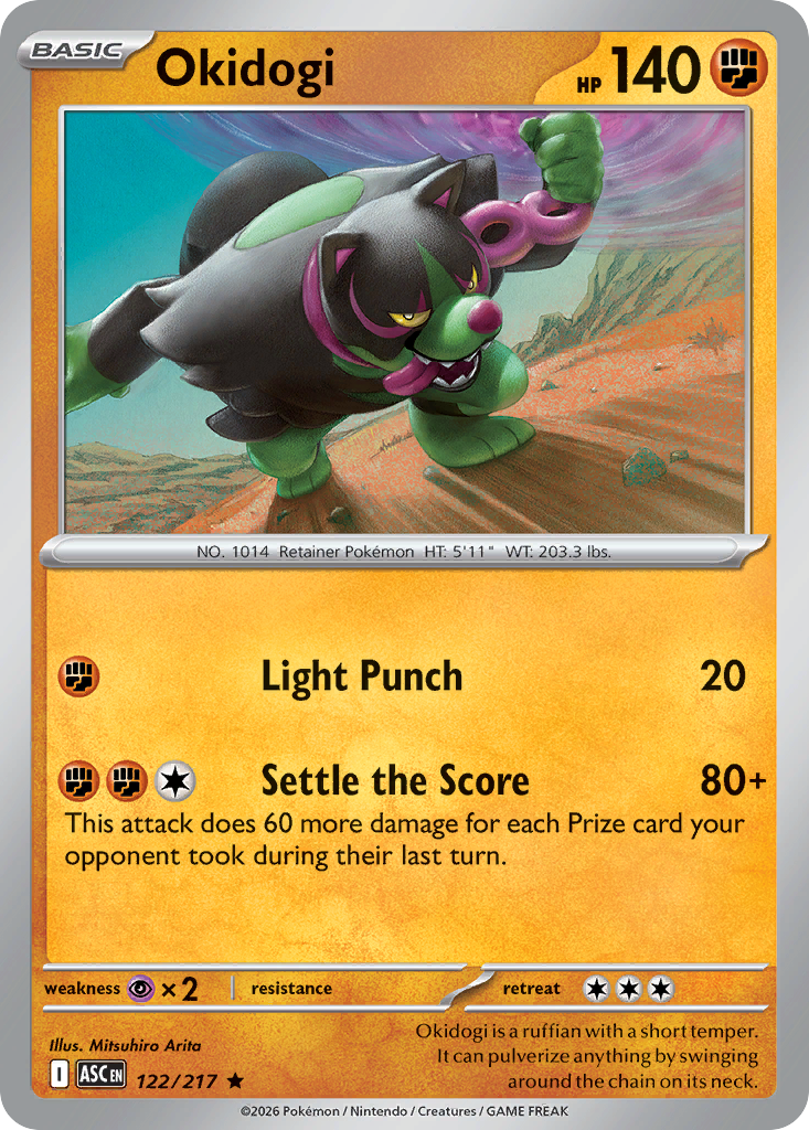 Okidogi Pokémon card