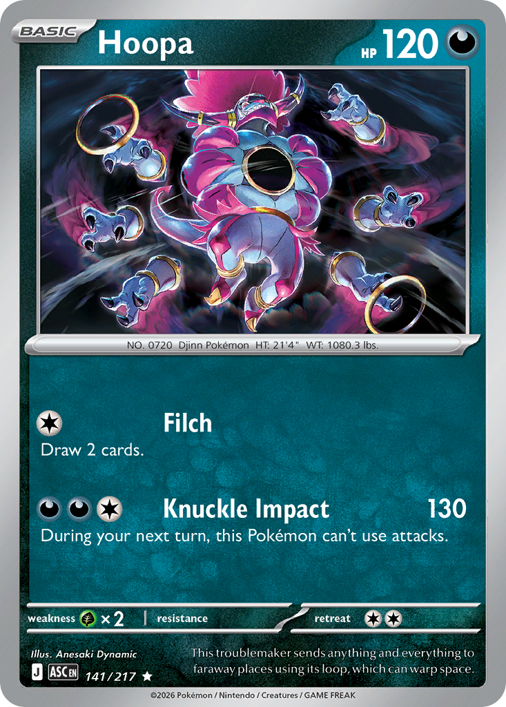Hoopa Pokémon card