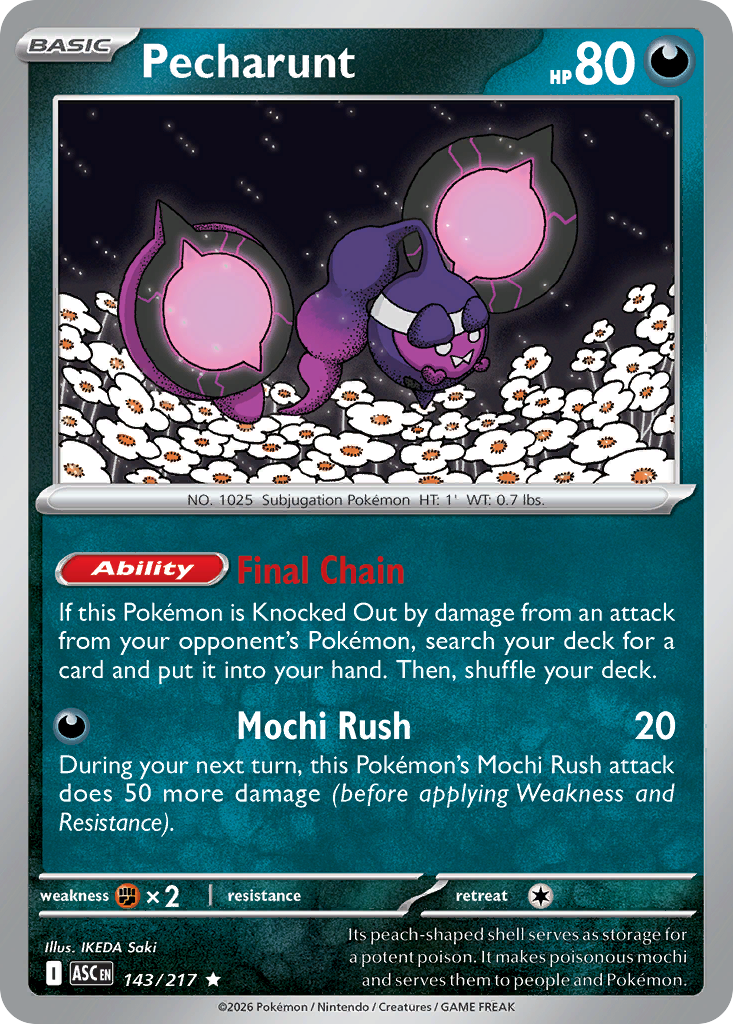 Pecharunt Pokémon card
