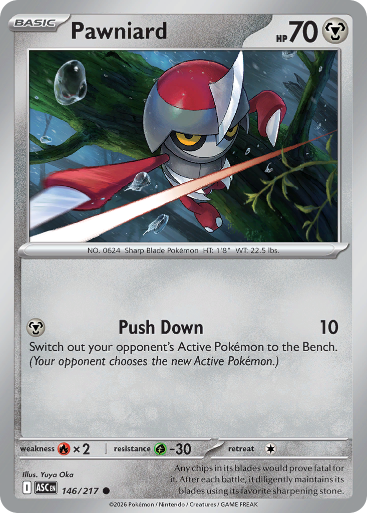 Pawniard Pokémon card