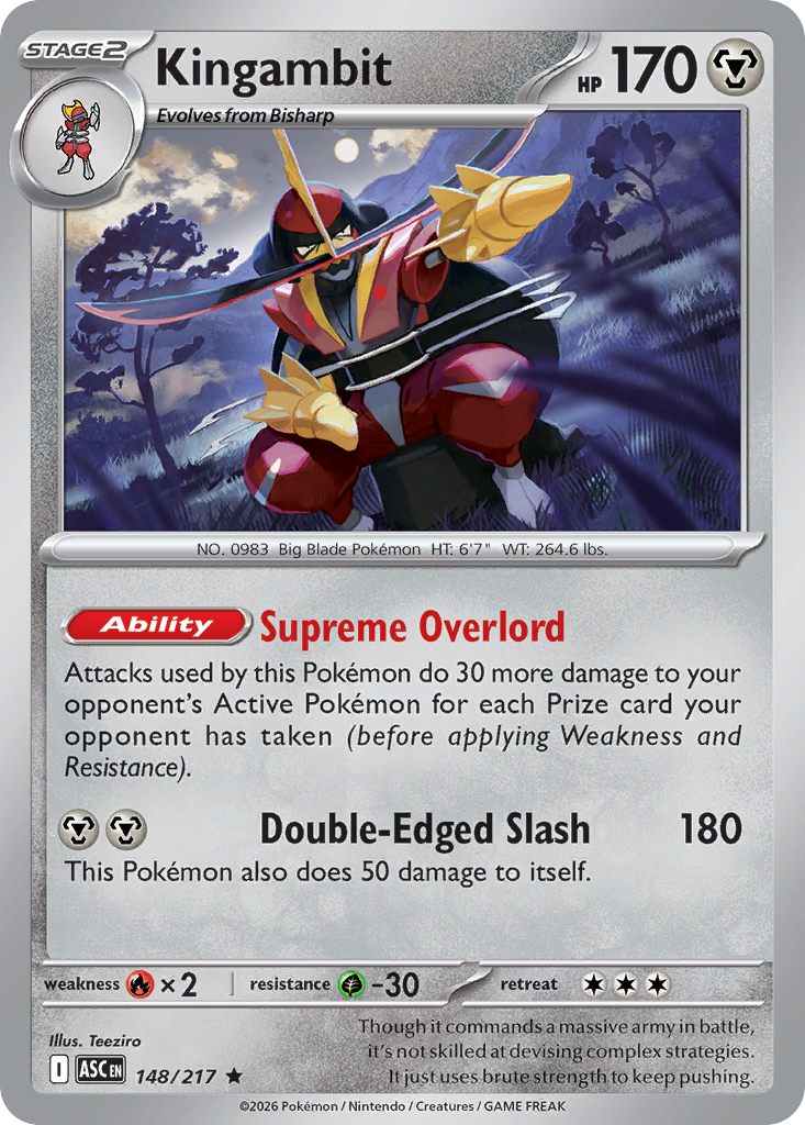 Kingambit Pokémon card