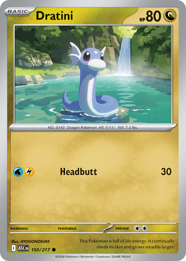 Dratini Pokémon card